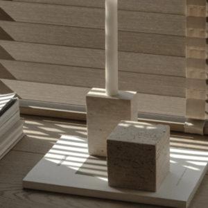 Colección candelabro travertino individual